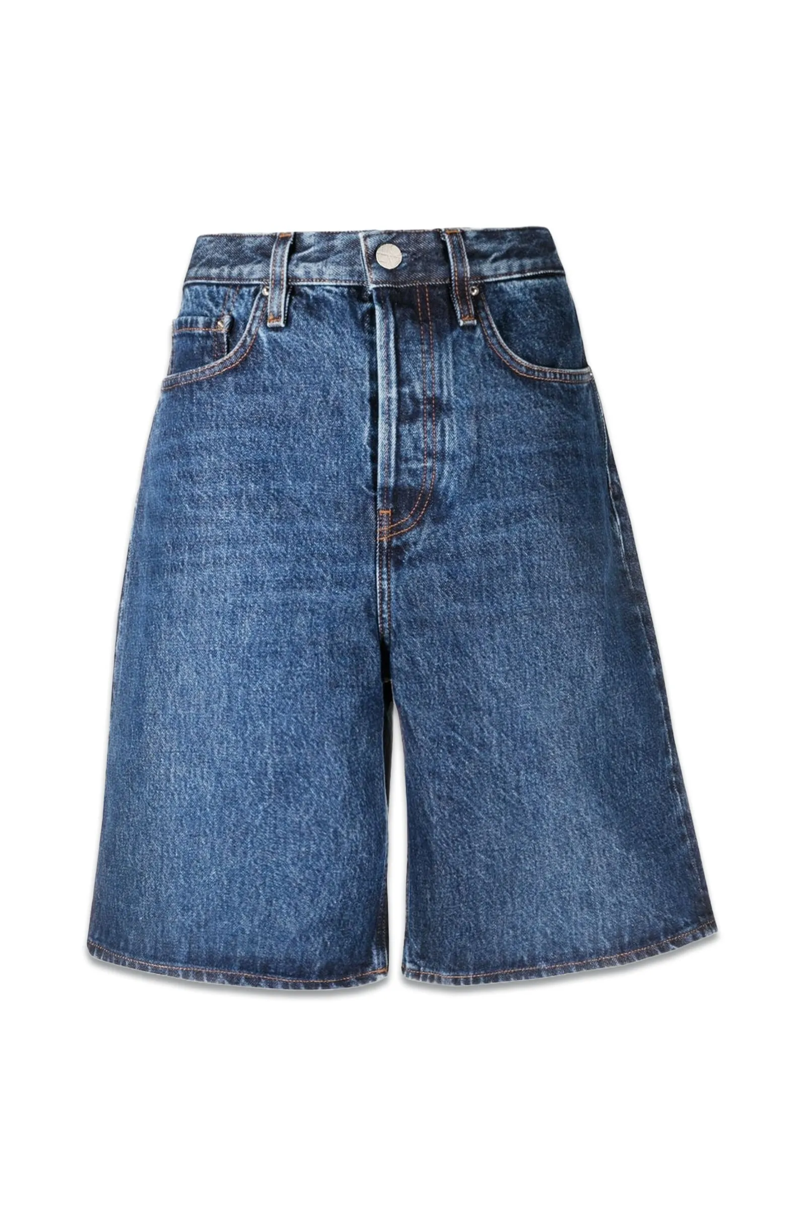 Organic-cotton Denim Bermuda Shorts