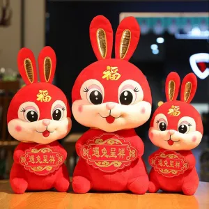 Red Rabbit Plush Toy