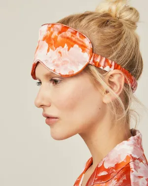 Silk Eye Mask - Tea Garden Red