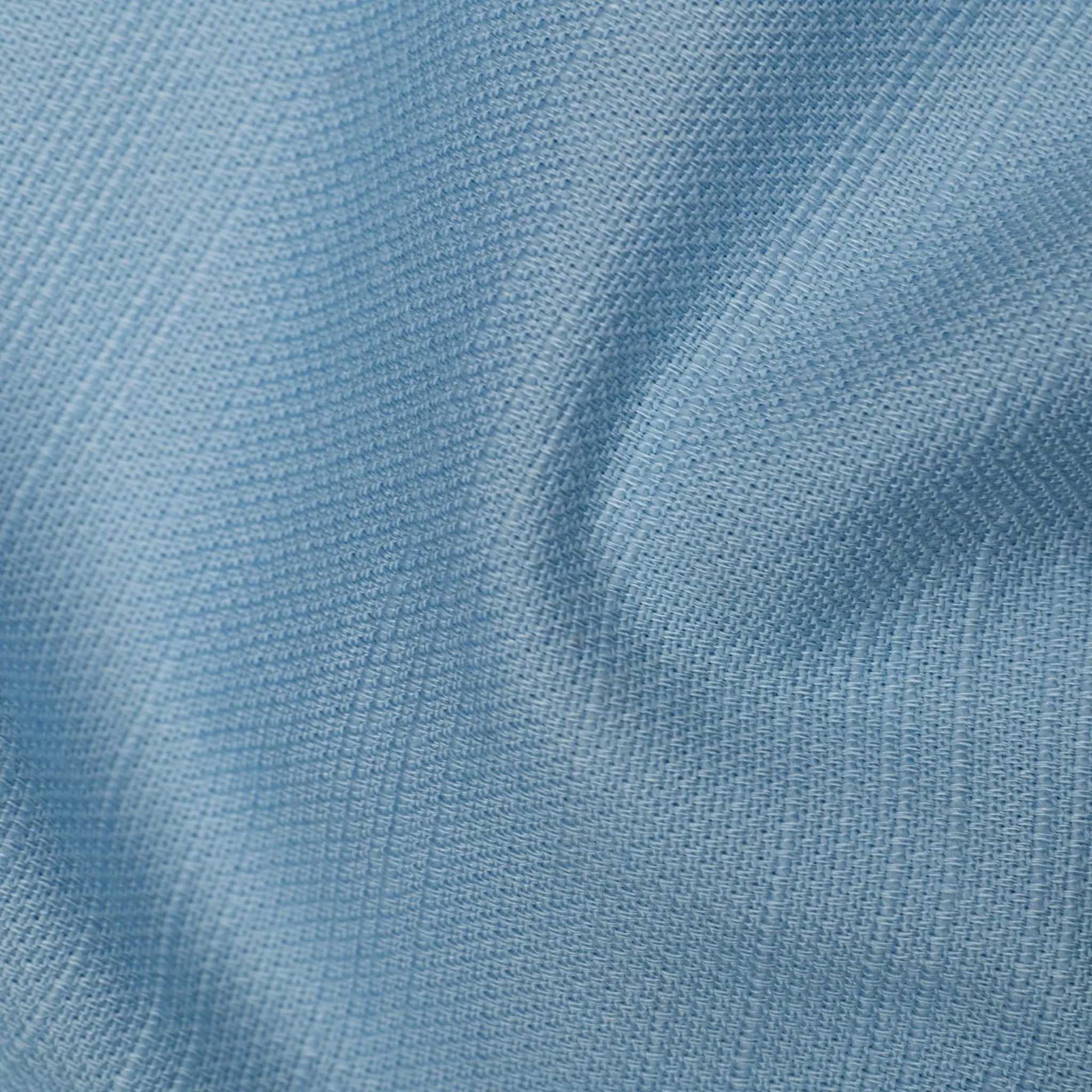 Sky Blue Color Cotton Linen Shirt For Men