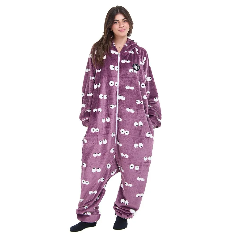 Snuggs Blanket Onesie Mauve Eyes