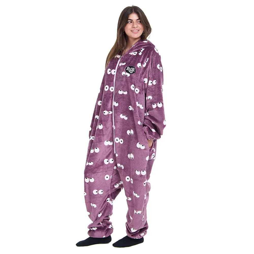 Snuggs Blanket Onesie Mauve Eyes