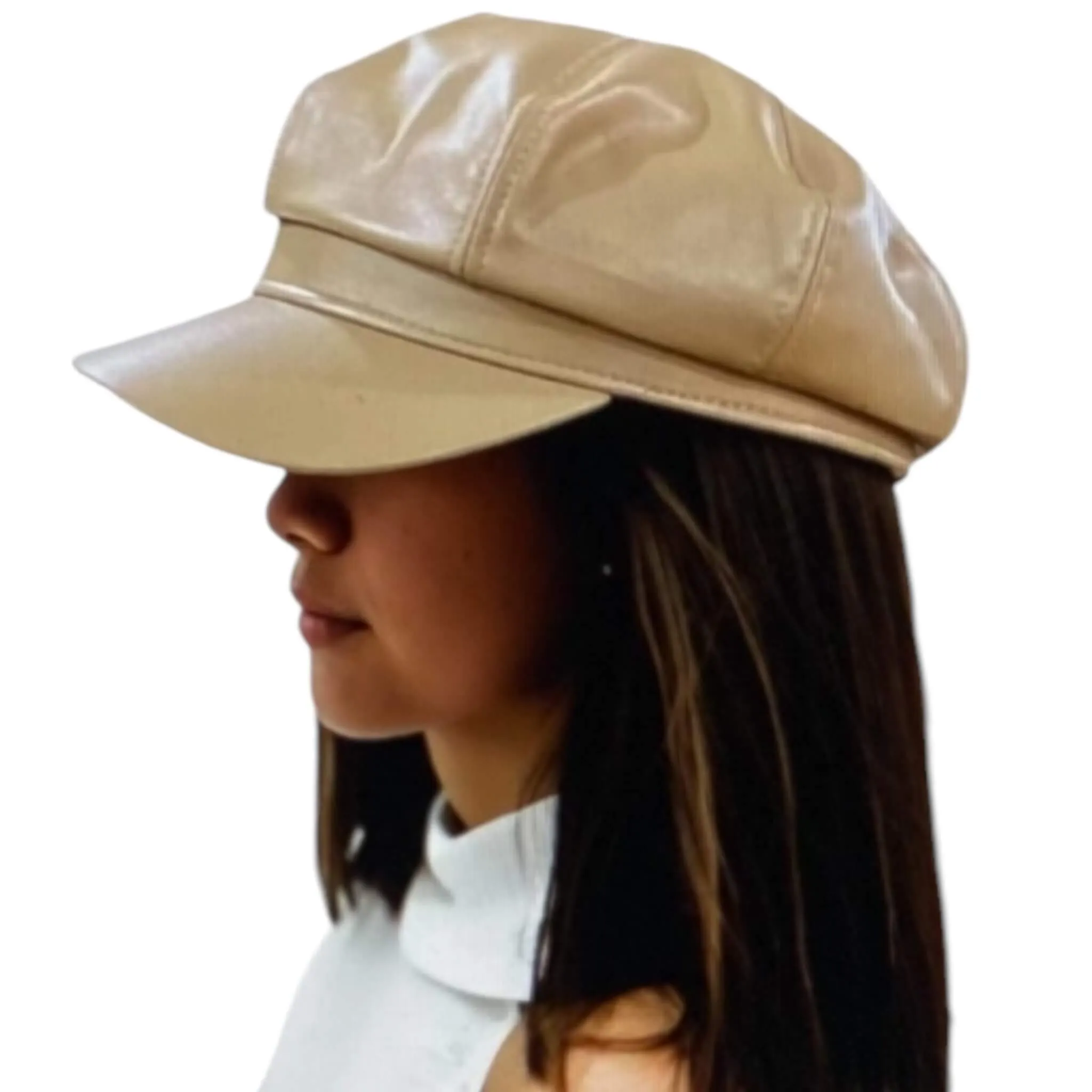 Stylish Fall Leather Newsboy Hats