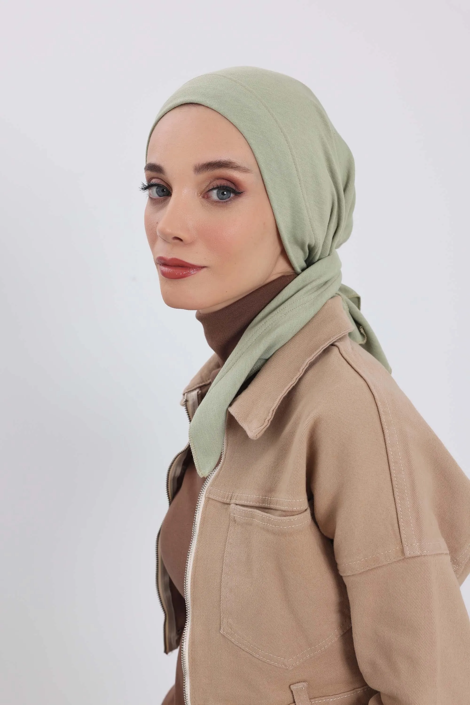 Stylish Ribbed Instant Turban Bonnet for Women, Stretchable Polyviscose Hijab Turban Bonnet, Easy Wear Instant Turban Bandana,B-45RB