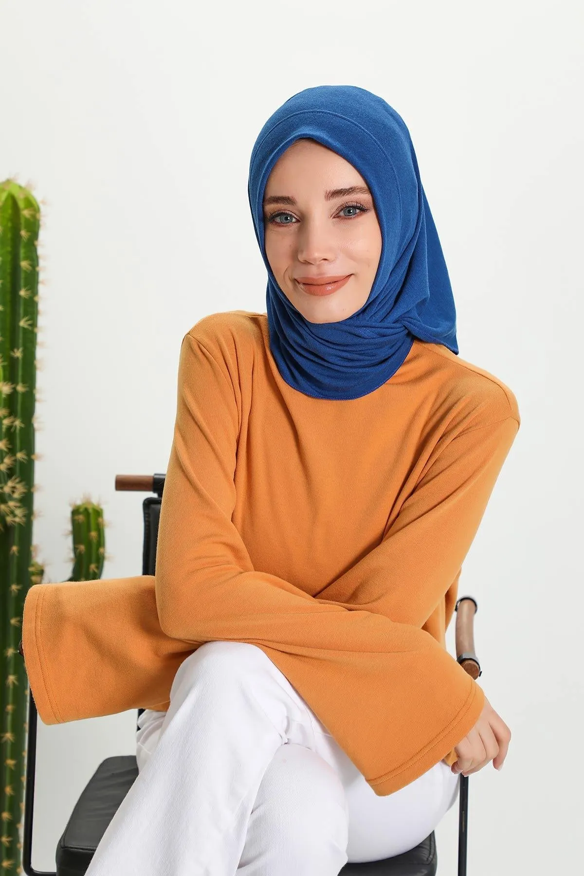 Stylish Ribbed Instant Turban Bonnet for Women, Stretchable Polyviscose Hijab Turban Bonnet, Easy Wear Instant Turban Bandana,B-45RB