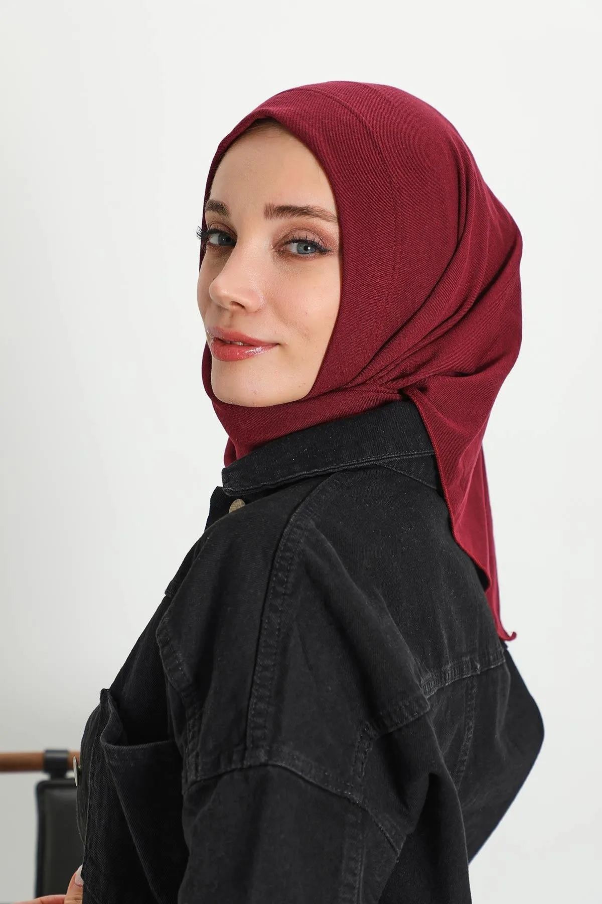 Stylish Ribbed Instant Turban Bonnet for Women, Stretchable Polyviscose Hijab Turban Bonnet, Easy Wear Instant Turban Bandana,B-45RB