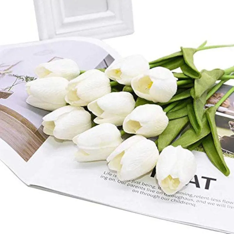 Tulips so Pure Artificial Flower (5 cms) - Set Of Ten