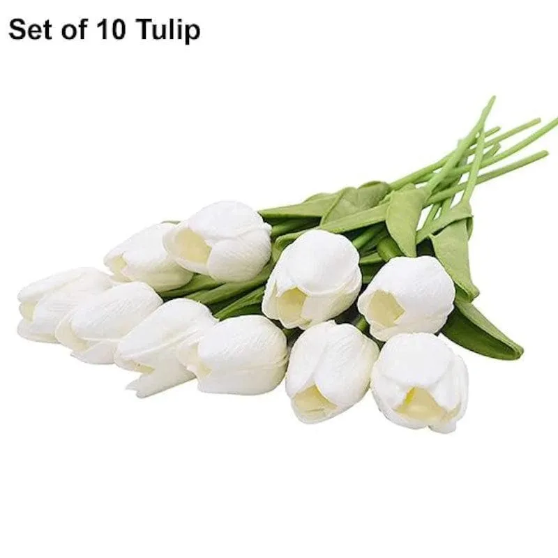 Tulips so Pure Artificial Flower (5 cms) - Set Of Ten