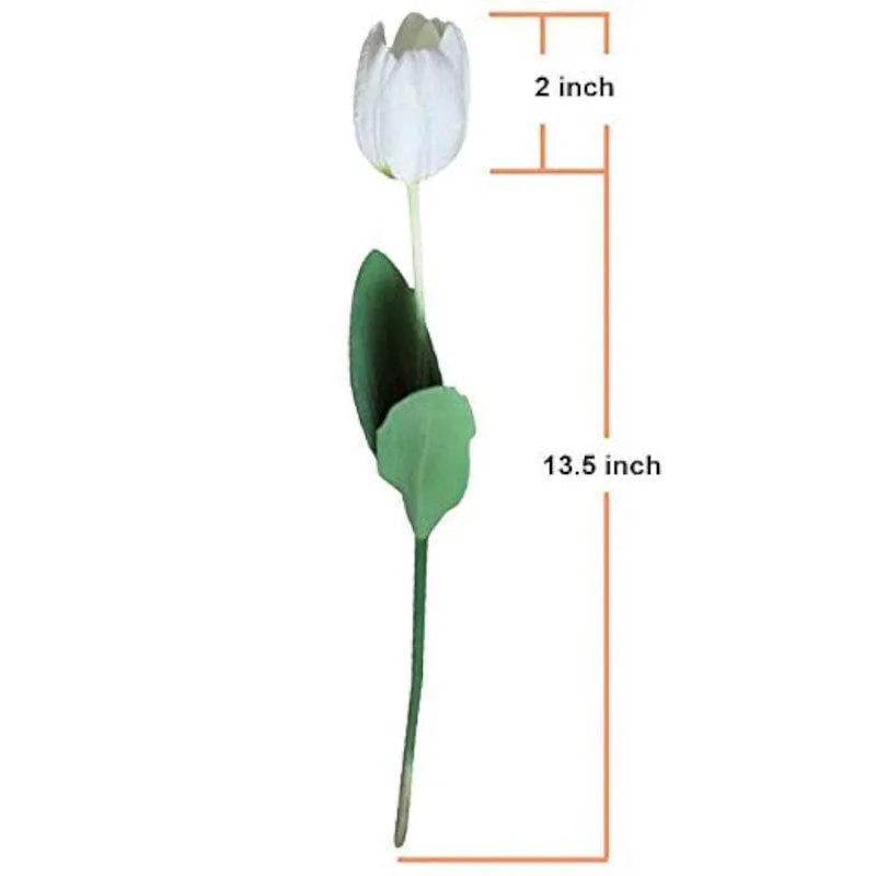 Tulips so Pure Artificial Flower (5 cms) - Set Of Ten