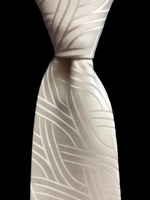 White Vanilla Tie with pattern