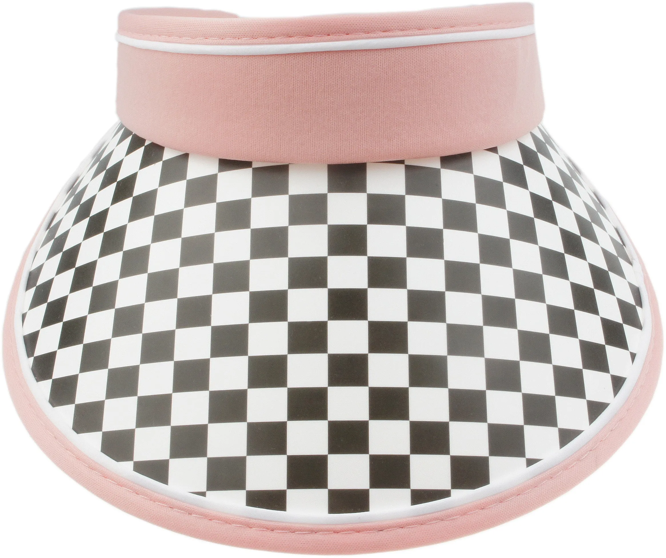 Women's Checkerboard Brim Sun Hats Golf Visor