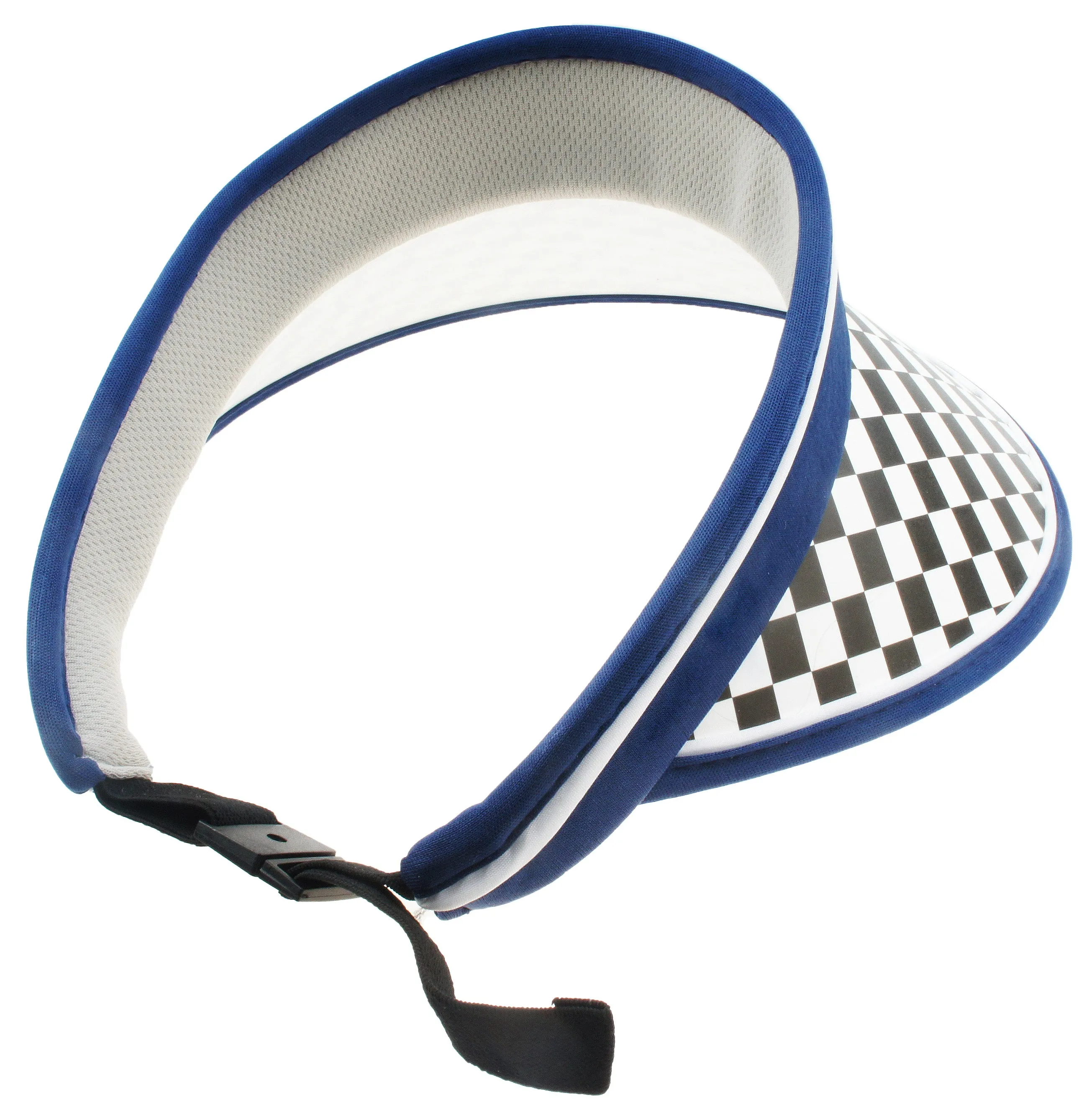 Women's Checkerboard Brim Sun Hats Golf Visor