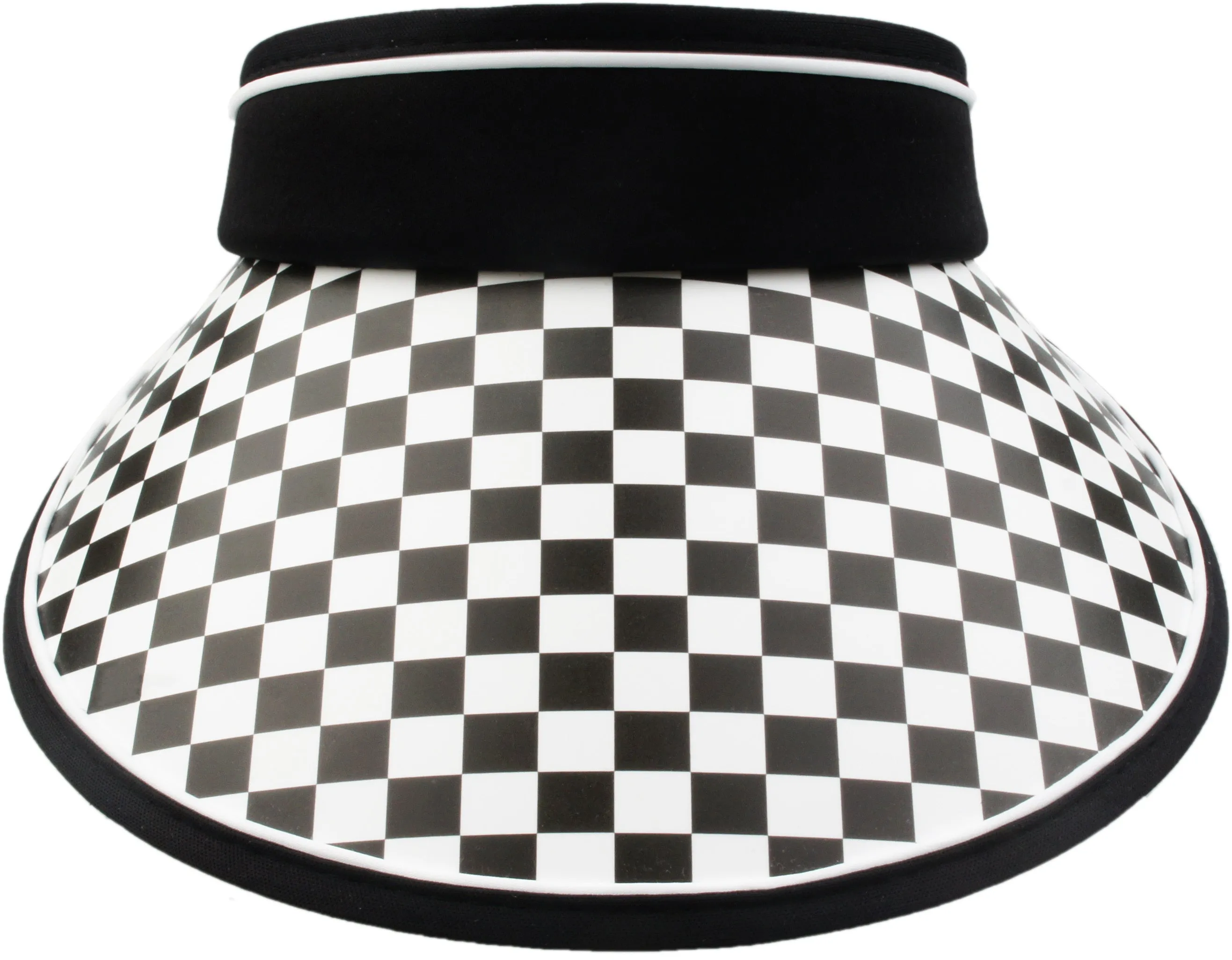 Women's Checkerboard Brim Sun Hats Golf Visor